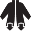 Feature:lengthened jacket